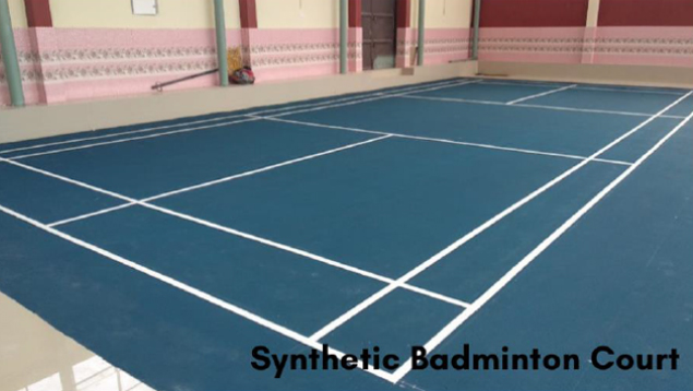 Synthetic Badminton Court